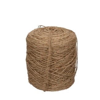 4A Light brown jute rope Flax Cord | Diameter 3.5 millimeter | Weight 1 kilo | Per roll