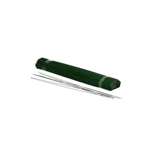4A Dark Green Lacquered Florist Wire | Diameter 0.8 millimeter | Length 30 centimeter | Weight 2 kilo | Per bundle
