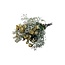 Bouquet with 8 white Spray Roses and 2 stems of natural white Gypsophila | Length ± 50 centimetres