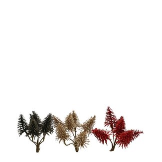 4A Red Christmas Tree Decoration pick | Nobilis Christmas Tree Decoration | Length 10 centimeter | 6 small Christmas trees per set | Per 9 sets