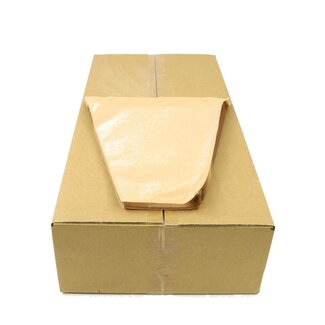 4A Light brown Kraft flower sleeves with transparent film OPP35 "Pure" | Length 40 centimetre | Width 30 centimetre | Height 12 centimetre | Content 2000 sleeves | Per box