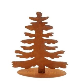 4A Brown Wooden Christmas Tree Christmas Decoration | Diameter 25 centimetre | Height 30 centimetre | Per 4 trees