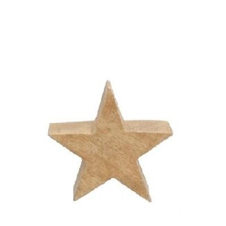 4A Light brown Wooden Star Christmas Decoration | Length 14 centimeter | Width 4 centimeter | Height 14 centimeter | Per 6 wooden stars