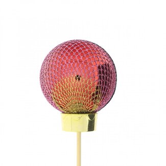 4A Mixed Colours Christmas bauble pick “Franklin” | Length bauble pick ± 50 centimetre | Bauble diameter 6 centimetre | Per 25 bauble picks