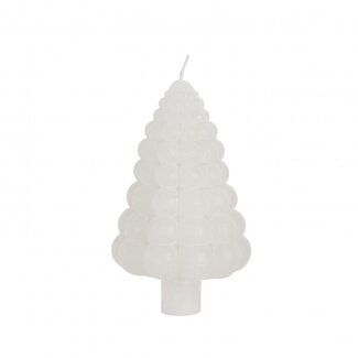 4A Natural White Christmas Tree Candle "Bubbles" | Diameter 7 centimeter | Height 12 centimeter | Per 6 candles