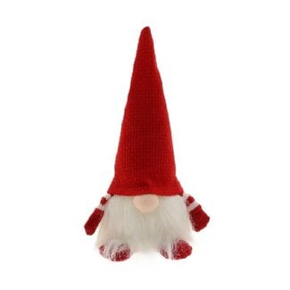 4A Red White Gnome Gnome Christmas Decoration | Diameter 8 centimeter | Height 17 centimeter | Per 6 gnomes