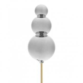 4A Silver-coloured Christmas topper spike insert “Spike” | Length insert ± 50 centimeter | Diameter spike 7.5 centimeter | Per 25 inserts