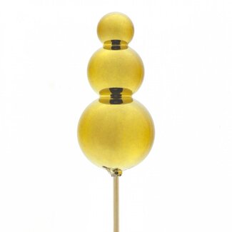 4A Kerst Piek Bijsteker “Spike” | Kleur: Goudkleurig | Lengte bijsteker ± 50 centimeter | Diameter piek 7.5 centimeter | Kerst Decoratie | Per 25 bijstekers