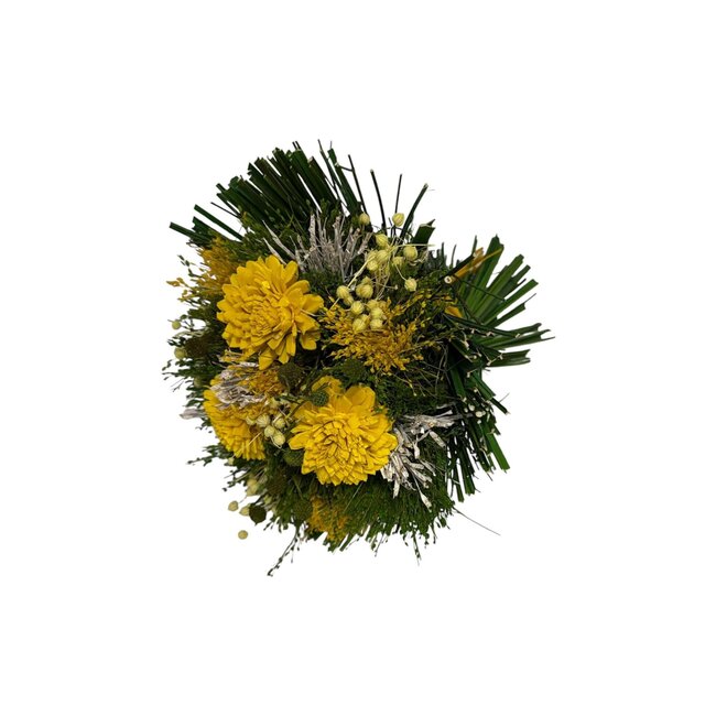 Bouquet Dried flowers “Madrid Yellow” | Length ± 20 centimeter | With various yellow flowers | Per bouquet