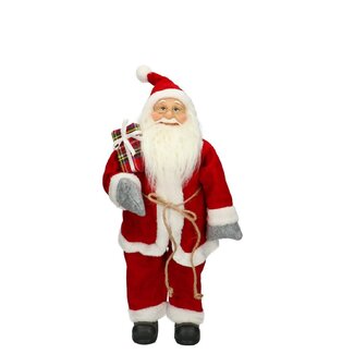 4A Red Santa Christmas Decoration | Length 23 centimeter | Width 14 centimeter | Height 45 centimeter | Per 3 Santas