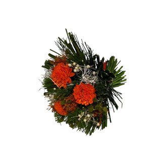 MyFlowers Gemengd Boeket verse bloemen “Barcelona Orange” | Lengte ± 20 centimeter | Met oranje en witte bloemen | Per boeket