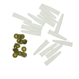 4A Transparent Floristry Anthurium bottle with cap | Diameter 2 centimetre | Length 8 centimetre | Content 10 cubic centimetre | Content 100 bottles | Per box