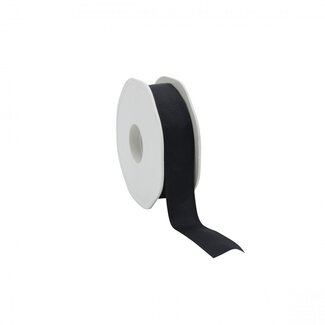 4A Black Fabric Ribbon with Iron Wire | Width 23 millimetre | Length 20 metre | Per roll