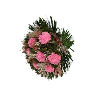 MyFlowers Boeket Droogbloemen “Mallorca Pink” | Kleur: Gemengde Kleuren | Lengte ± 30 centimeter | Met roze en witte bloemen | Per boeket