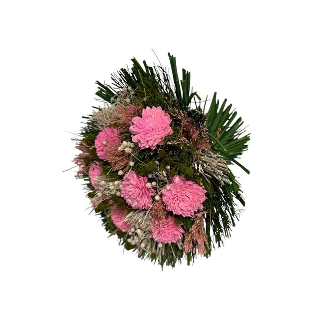 Boeket Droogbloemen “Mallorca Pink” | Kleur: Gemengde Kleuren | Lengte ± 30 centimeter | Met roze en witte bloemen | Per boeket