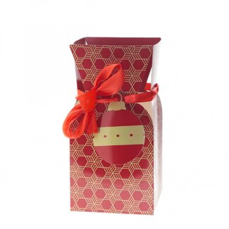 4A Red Bouquet vase “Angele” Christmas  Decoration | Diameter 13 centimeter | Height 26 centimeter | Per 10 vases