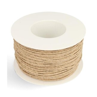 4A Light brown Wrapping paper on metal wire | Diameter 2 millimetre | Length 100 metre | Per roll