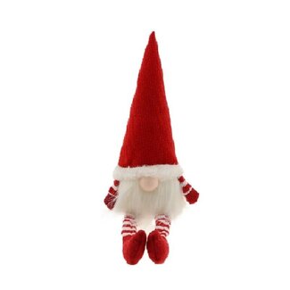 4A Red White Gnome Gnome Christmas Decoration | Length 7 centimetre | Width 6 centimetre | Height 30 centimetre | Per 6 gnomes