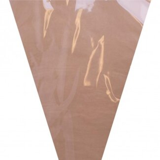 4A Light brown Kraft Flower Covers Pure OPP35 | Length 50 centimeter | Width 25 centimeter | Height 10 centimeter | Per 50 covers