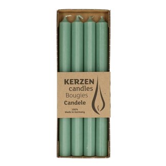4A Grey-green Rustic Table Candle | Diameter 2.2 centimetre | Length 25 centimetre | Per 4 candles