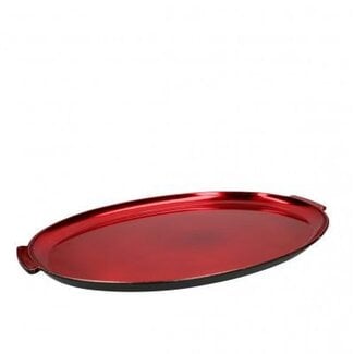 4A Red Plastic Melamine Serving Tray | Christmas Decoration | Length 38 centimetre | Width 31 centimetre | Height 2 centimetre | Per 6 trays