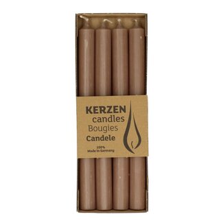 4A Brown Rustic Table Candle | Diameter 2.2 centimeter | Length 25 centimeter | Per 4 candles