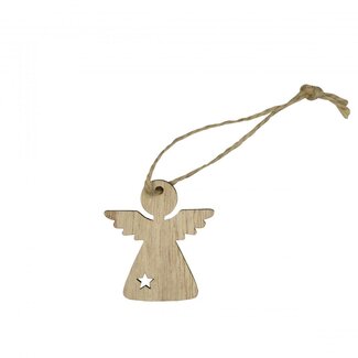 4A Light brown Angel Hanger | Christmas Decoration | Length 5 centimetre | Per 24 hangers