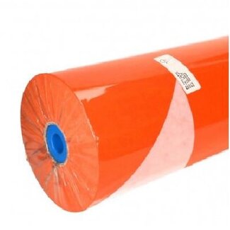 4A Tweezijdig Papier op rol | Kleur: Oranje Wit | Breedte 60 centimeter | 50 gram/m2 | Gewicht 12 kilo | Per rol