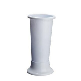 4A Natural White Plastic Vase “Ideal“ | Diameter 11 centimeter | Height 25 centimeter | Per 4 vases
