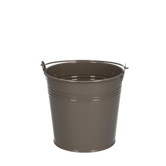 4A Sand-coloured Zinc Little Bucket Flower Pot Plant Pot | Diameter 12.5 centimetre | Height 11.5 centimetre | Per 10 little buckets