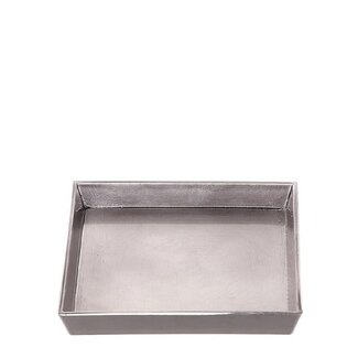 4A Silver-coloured Plastic Melamine Bowl | Diameter 16.5 centimetre | Height 2.5 centimetre | Per 12 bowls