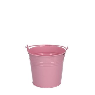 4A Pink Zinc Little Bucket Flowerpot Plant Pot | Diameter 10 centimeter | Height 9 centimeter | Per 10 little buckets