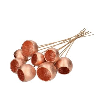4A Copper-coloured Bell Cup support stake | Length of support stake ± 50 centimetre | Per 10 support stakes