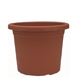 4A Terracotta Plastic Flowerpot Plant Pot “Botanico“ | Diameter 16 centimetre | Height 15 centimetre | Per 10 flowerpots