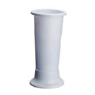 4A Natural White Plastic Vase “Ideal“ | Diameter 18 centimeter | Height 45 centimeter | Per 2 vases