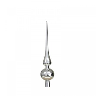 4A Kunststof Piek | Kleur: Zilver | Kerst Decoratie | Lengte 28 centimeter | Per piek