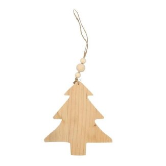 4A Light brown Christmas tree hanger | Christmas decoration | Length 15 centimetre | Per 8 hangers