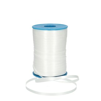 4A Krullint 051 | Kleur: Naturel Wit | Breedte 5 millimeter | Lengte 500 meter | Per rol
