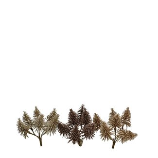 4A Beige Nobilis Christmas tree pick | Christmas Decoration | Length 10 centimetre | Per 6 Christmas tree picks | Per 9 bunches