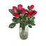 Fresh red roses "Tacazzi Vibrant Red"| ↕ 60 cm | Ø 5.5 cm per rose | Per 10 roses