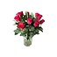 Fresh cherry-coloured roses "Tacazzi Cerise" | ↕ 60 cm | Ø 5.5 cm per rose | Per 10 roses