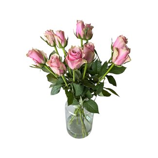 Freshy Fresh pink roses "Athena Royal Pink Ash" | ↕ 60 cm | Ø 5.5 per rose | Per 10 roses