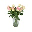 Fresh cream-pink roses "Belle Rose Creamy Pink" | ↕ 60 cm | Ø 5.5 cm per rose | Per 10 roses