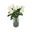 Frische weiße Rosen "Snow Storm White" | ↕ 60 cm | Ø 5.5 cm per Rose | Per 10 Rosen bestellbar