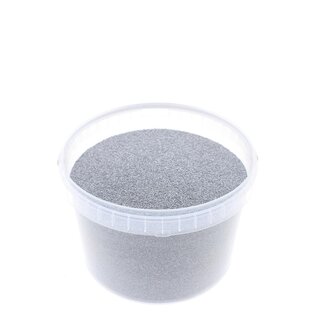 4A Decoratief Zand | Kleur: Zilverkleurig | Diameter 0.1 - 0.5 millimeter | in hersluitbare emmer | Inhoud 3 liter | Per emmer