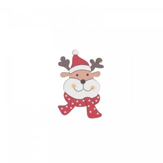4A Red-brown Reindeer Clip | Christmas Decoration | Length 3.5 centimetre | Per 36 clips