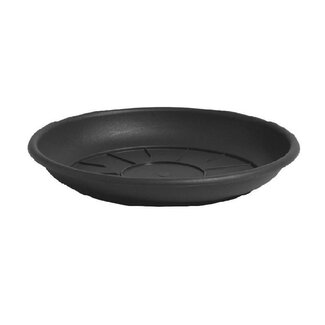 4A Black Plastic Water Saucer | Diameter 24 centimeter | Per 10 saucers