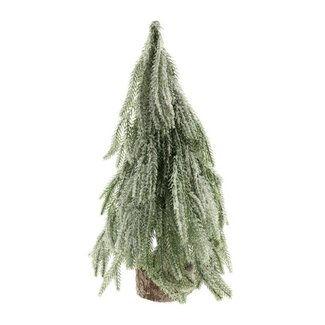 4A Green Frosted Christmas Tree | Christmas Decoration | Diameter 25 centimeter | Height 45 centimeter | Per 4 Christmas trees