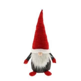 4A Kerst Decoratie Gnoom | Kleur: Rood | Kerst Decoratie | Lengte 19 centimeter | Breedte 22 centimeter | Hoogte 50 centimeter | Per 6 gnooms