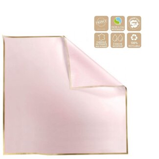 4A Pink Foil Sheets “Cachotier” | Length 70 centimeter | Width 70 centimeter | Per 100 sheets